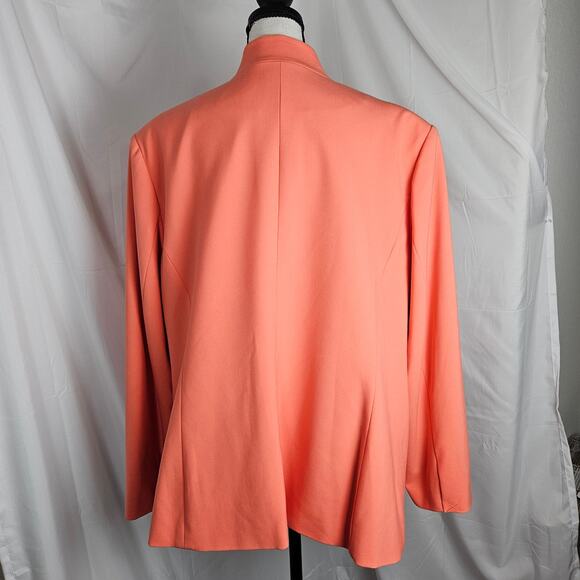 Vince Camuto Blazer Womens 20W Coral Single Button Lined Career Jacket Preppy - Picture 5 of 11